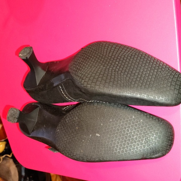 Vtg Y2K Stuart Weitzman Suede Mary Jane Kitten Heels sz 7 - Picture 5 of 5